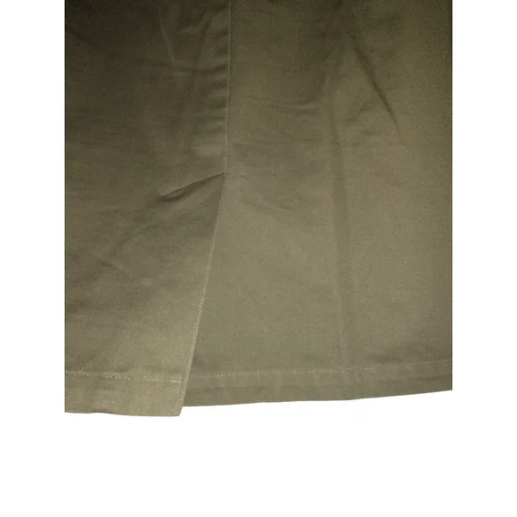 Vintage Rafaella Skirt Olive Green Size 22W Straight Front Cute Retro Spring